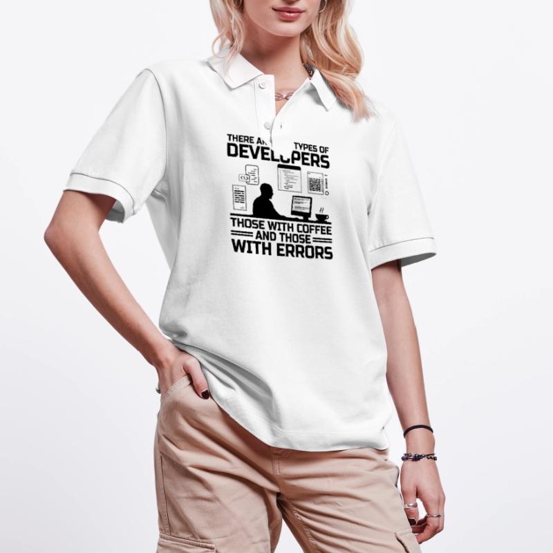 Kaffee-Codierung Programmierer Programmierer Entwickler Nerd Coff Stanley/Stella Unisex Bio-Poloshirt PREPSTER