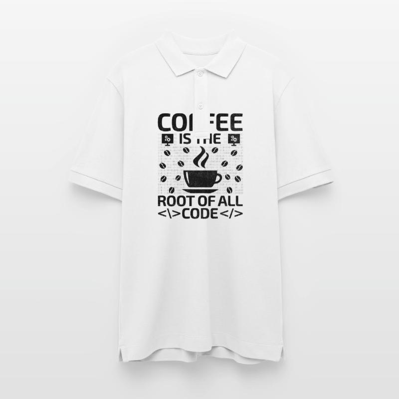Café Codage Programmeur Codeur Développeur Nerd Coff Polo PREPSTER bio Stanley/Stella Unisexe