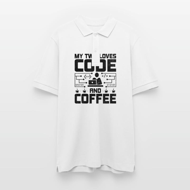 Kaffee-Codierung Programmierer Programmierer Entwickler Nerd Coff Stanley/Stella Unisex Bio-Poloshirt PREPSTER