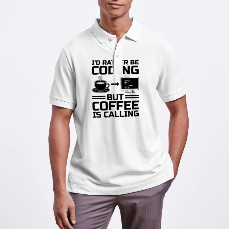 Café Codage Programmeur Codeur Développeur Nerd Coff Polo PREPSTER bio Stanley/Stella Unisexe