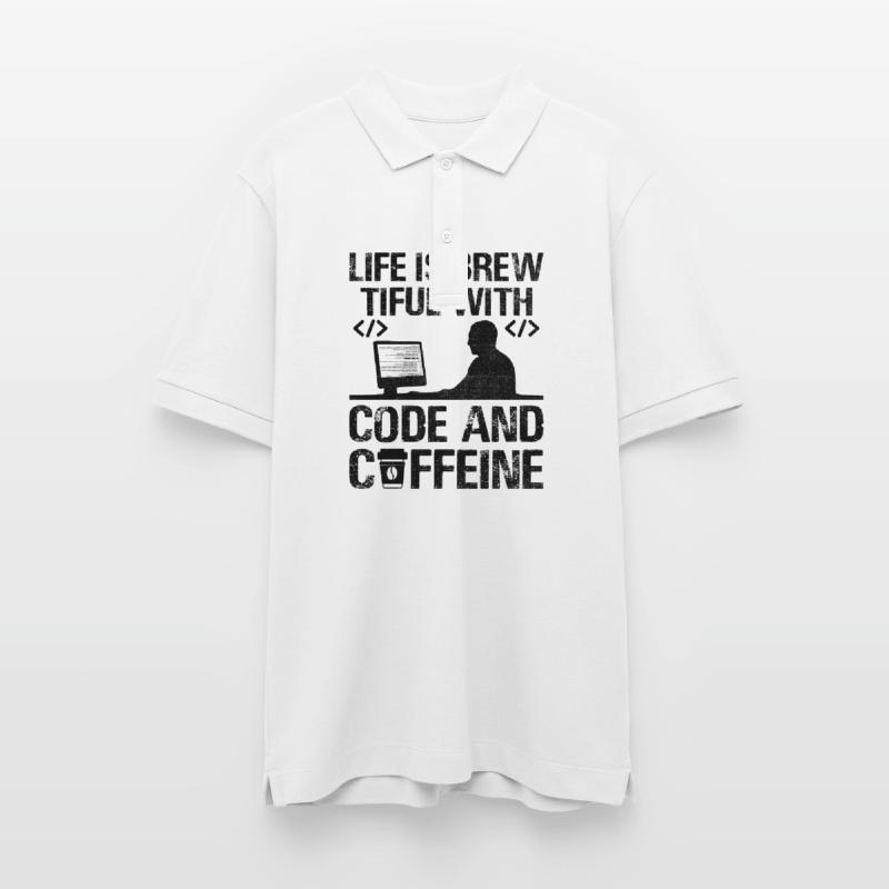 Café Codage Programmeur Codeur Développeur Nerd Coff Polo PREPSTER bio Stanley/Stella Unisexe