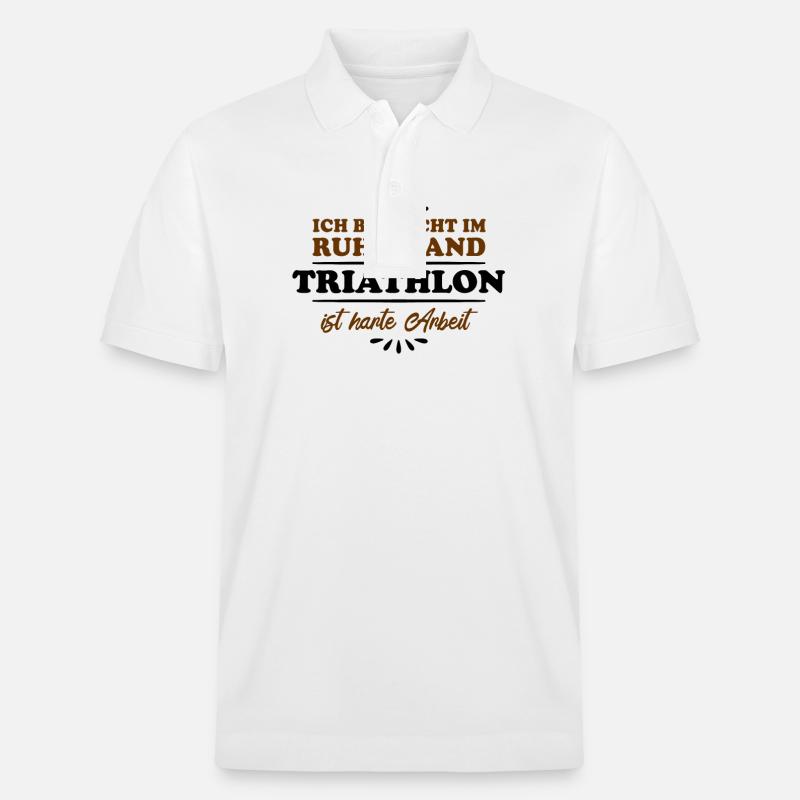 Triathlon retraité - Polo PREPSTER bio Stanley/Stella Unisexe - blanc