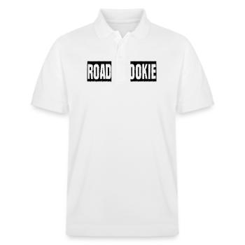 Roadie Rookie Rennrad Bike Roadbike Rennräder - Stanley/Stella Unisex Bio-Poloshirt PREPSTER - Weiß - Vorne - Roxy (174cm) & Andy (188cm)