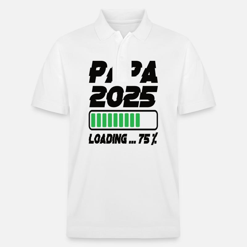 Papa 2025 Loading - Stanley/Stella Unisex Bio-Poloshirt PREPSTER - Weiß