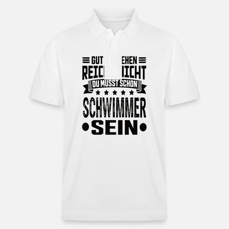 Schwimmer - Stanley/Stella Unisex Bio-Poloshirt PREPSTER - Weiß