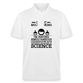 Professeur de sciences Professeur d’école Biologie Chimie P - Polo PREPSTER bio Stanley/Stella Unisexe - blanc - Devant - Roxy (174cm) & Andy (188cm)