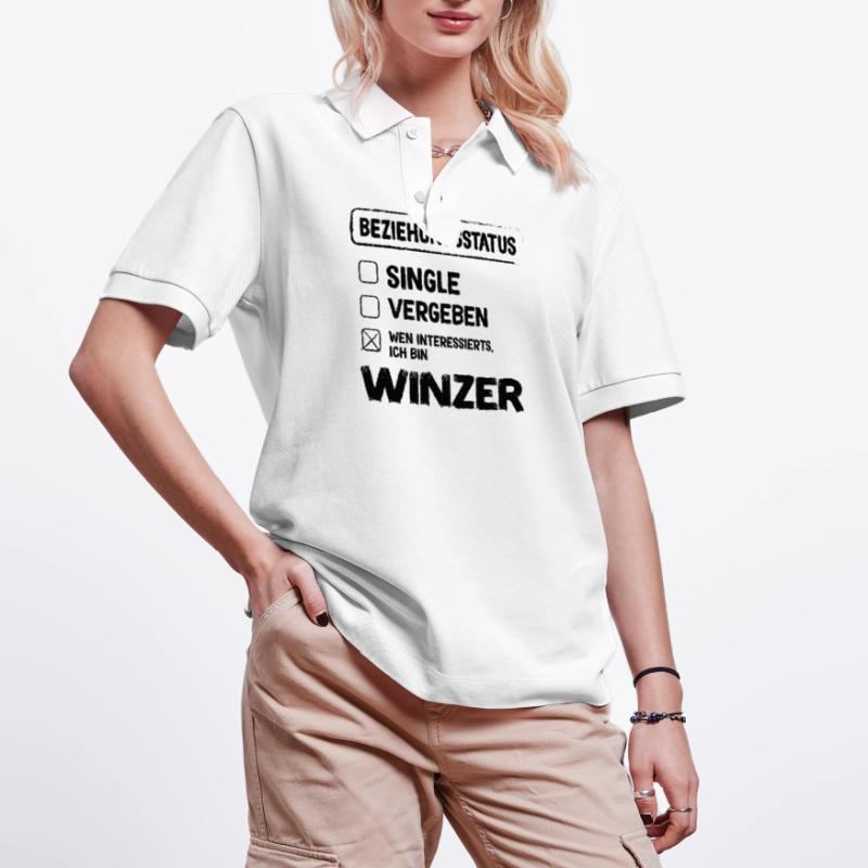 Winemaker Relationship Status Winemaker Wine Profession Stanley/Stella Unisex Organic Polo Shirt PREPSTER