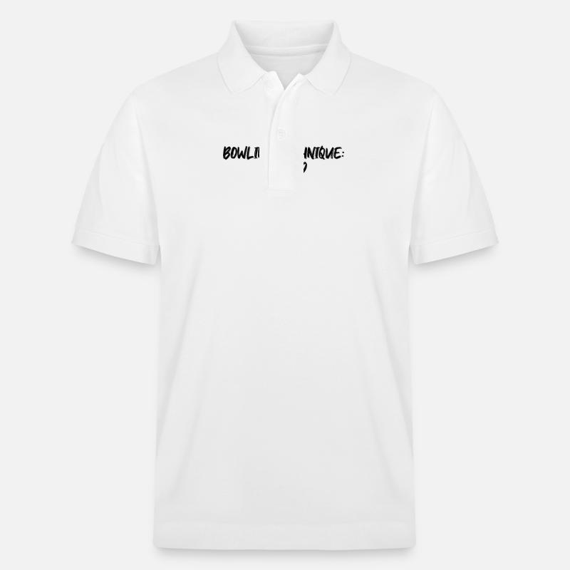 Bowling - Bowling Technique: Flawed - Stanley/Stella Unisex Bio-Poloshirt PREPSTER - Weiß