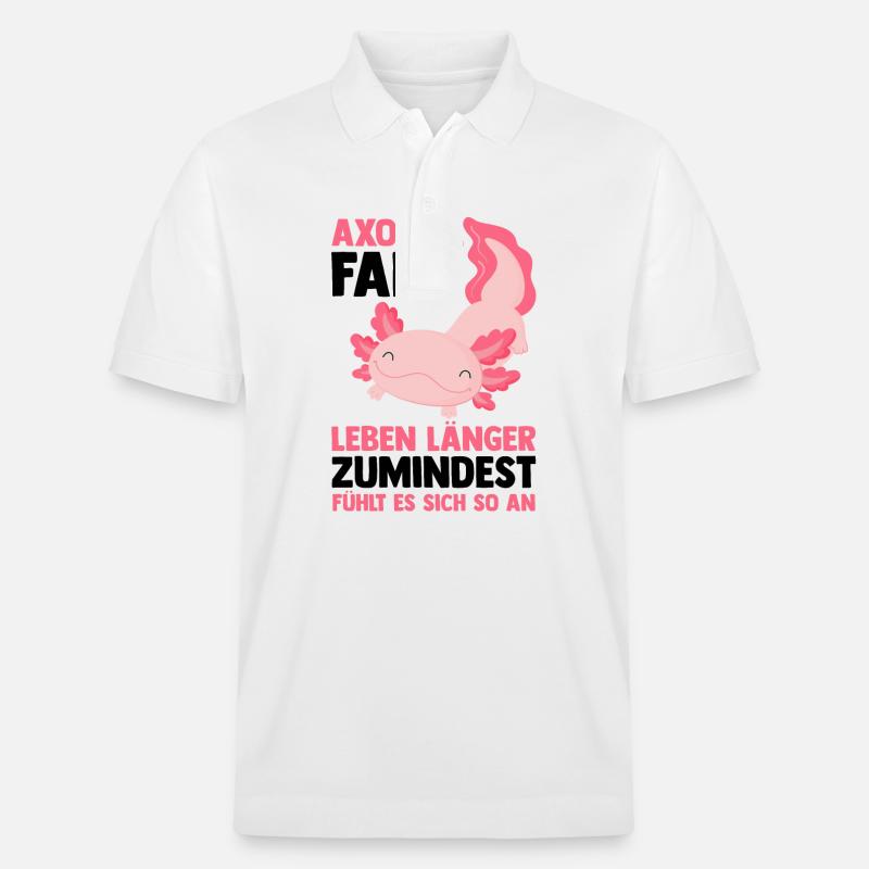 Axolotl - Stanley/Stella Unisex Bio-Poloshirt PREPSTER - Weiß