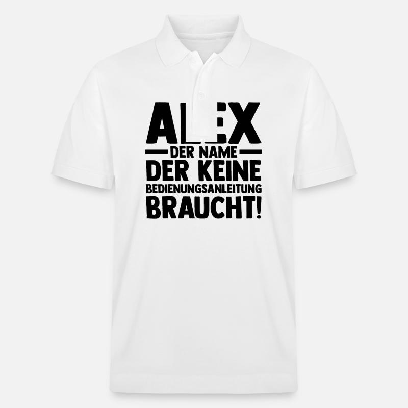 Alexander Alexandra Alexa Alex - Stanley/Stella Unisex Bio-Poloshirt PREPSTER - Weiß