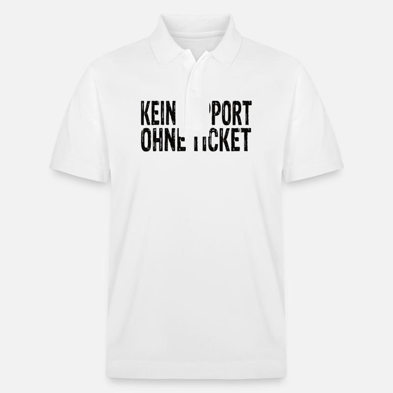 Kein Support Ohne Ticket - Stanley/Stella Unisex Bio-Poloshirt PREPSTER - Weiß