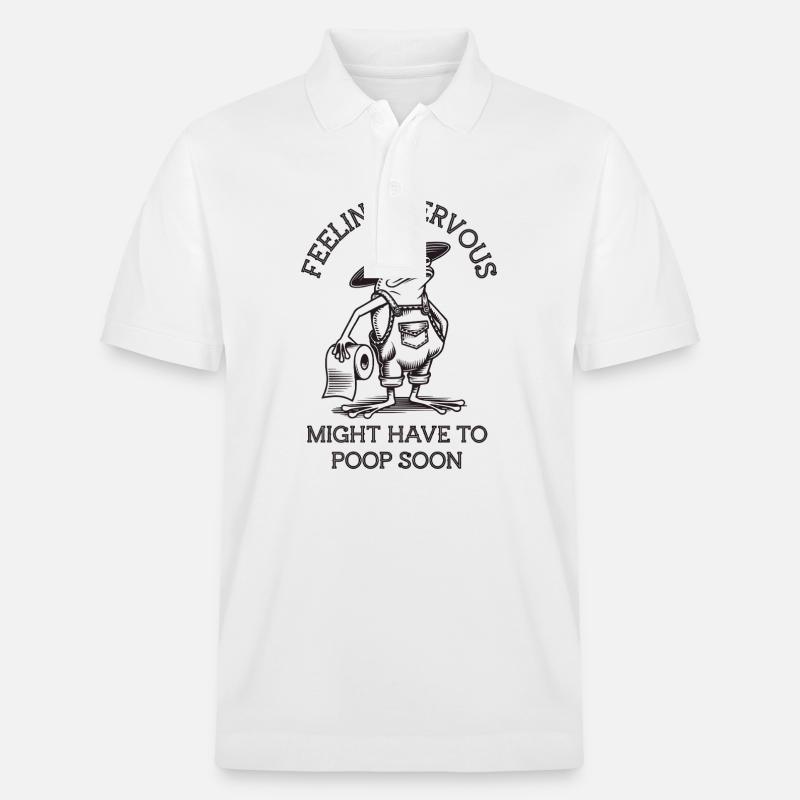 Intestin irritable Syndrom Cowboy Frog - Polo PREPSTER bio Stanley/Stella Unisexe - blanc