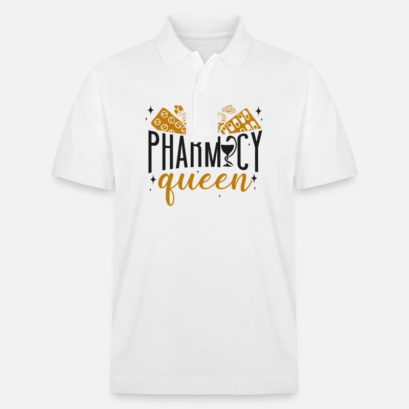 Pharmacy Tech Technician - Stanley/Stella Unisex Bio-Poloshirt PREPSTER - Weiß