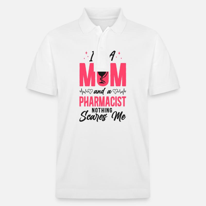 Pharmacy Tech Technician - Stanley/Stella Unisex Organic Polo Shirt PREPSTER - white