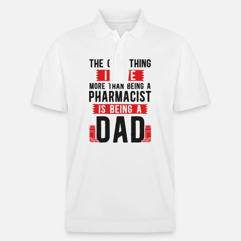 Pharmacy Tech Technician - Stanley/Stella Unisex Bio-Poloshirt PREPSTER - Weiß