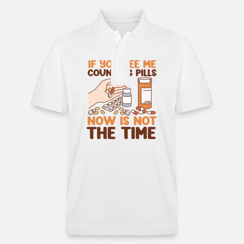 Pharmacy Tech Technician - Stanley/Stella Unisex Bio-Poloshirt PREPSTER - Weiß