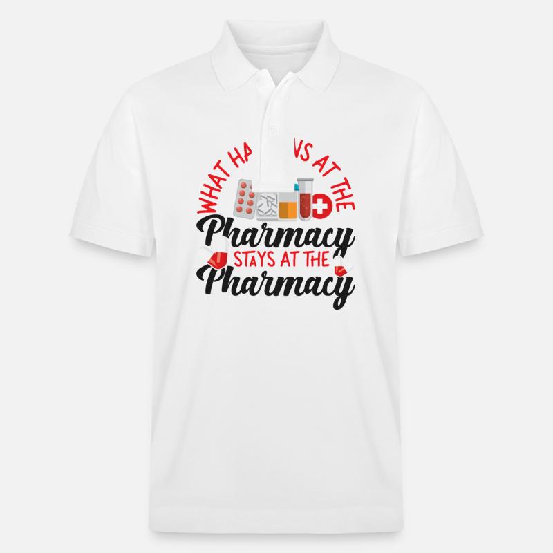 Pharmacy Tech Technician - Stanley/Stella Unisex Bio-Poloshirt PREPSTER - Weiß