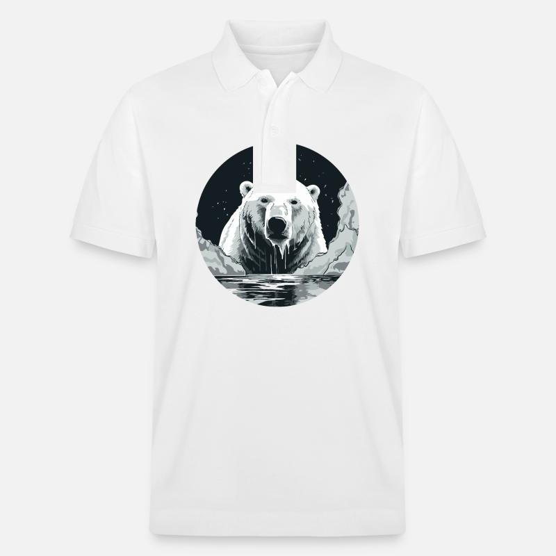 Eisbär - Stanley/Stella Unisex Bio-Poloshirt PREPSTER - Weiß