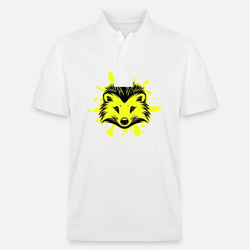 Hérisson Animal - Polo PREPSTER bio Stanley/Stella Unisexe - blanc