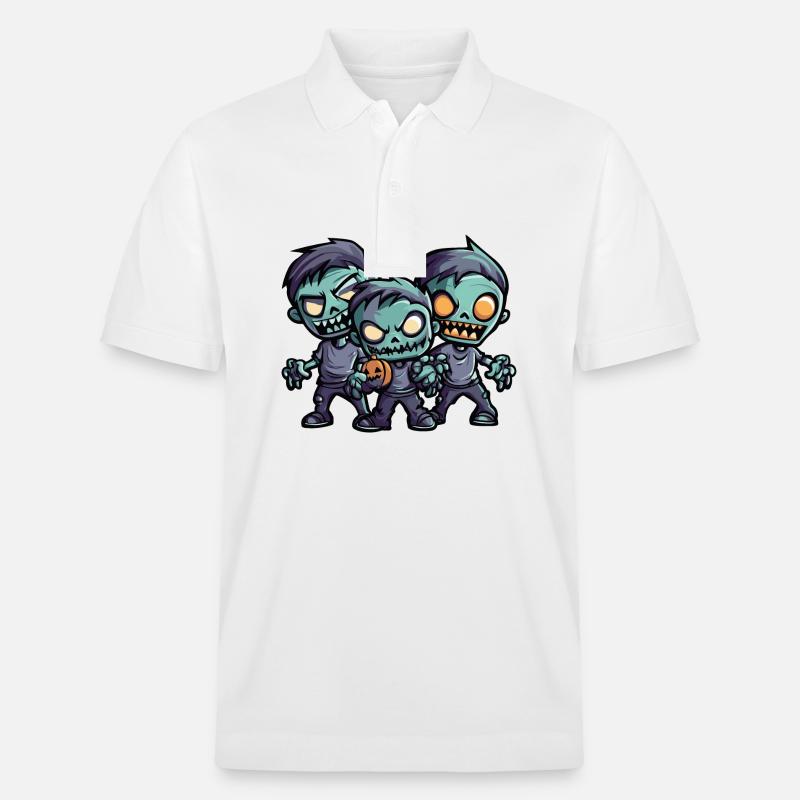 Zombies Halloween - Polo PREPSTER bio Stanley/Stella Unisexe - blanc