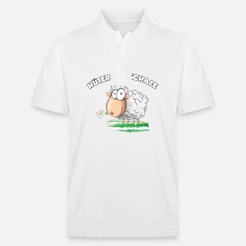 Hüter der Schafe - Stanley/Stella Unisex Bio-Poloshirt PREPSTER - Weiß
