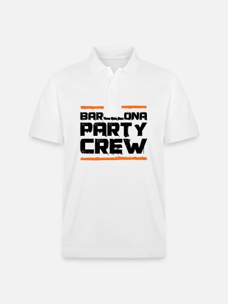 Barcelona Party Crew - Stanley/Stella Unisex Bio-Poloshirt PREPSTER - Weiß