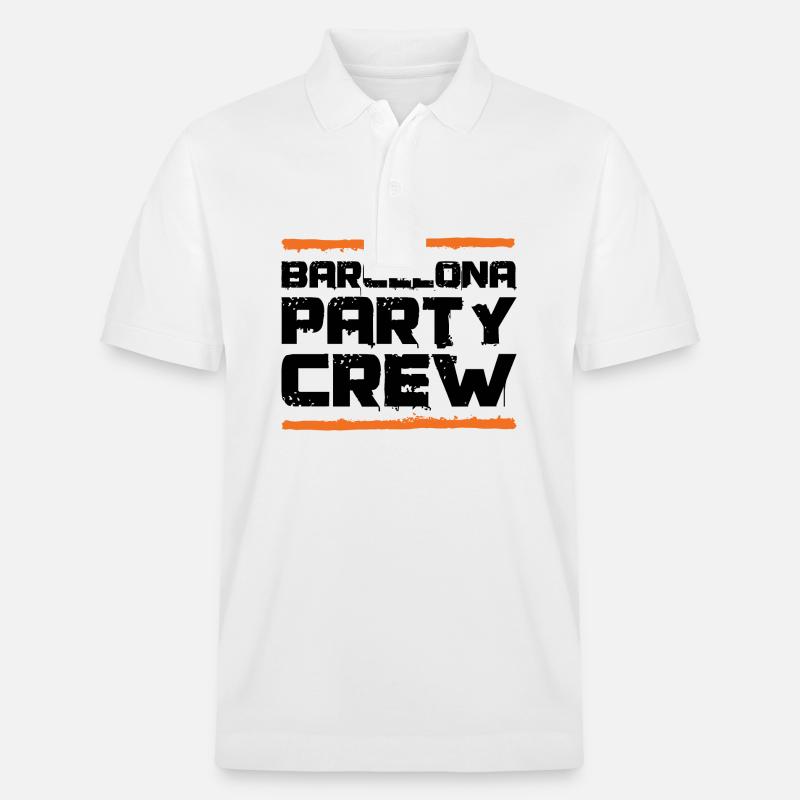 Barcelona Party Crew - Stanley/Stella Unisex Bio-Poloshirt PREPSTER - Weiß