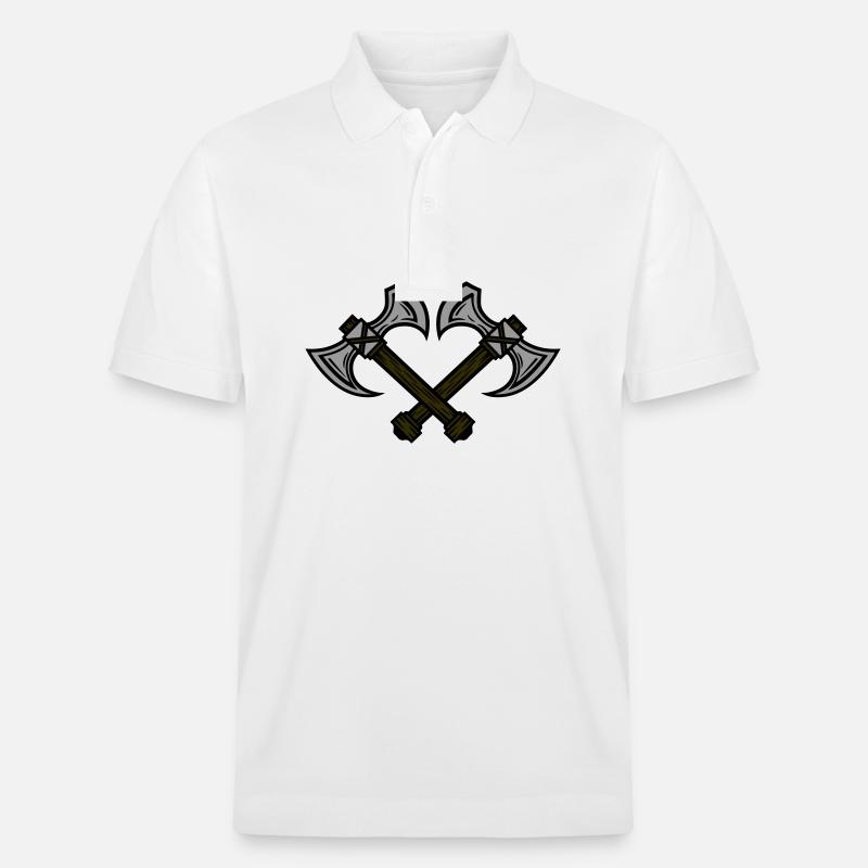 Élément de hache - Polo PREPSTER bio Stanley/Stella Unisexe - blanc