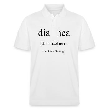 Dictionnaire de définition de la diarrhée - Polo PREPSTER bio Stanley/Stella Unisexe - blanc - Devant - Roxy (174cm) & Andy (188cm)
