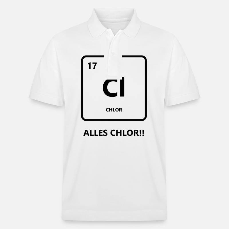 Alles Chlor oder was? - Stanley/Stella Unisex Bio-Poloshirt PREPSTER - Weiß