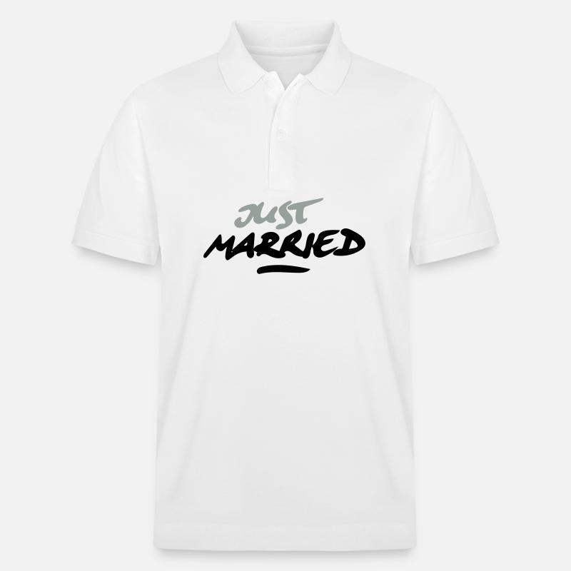just married 2C - Stanley/Stella Unisex Bio-Poloshirt PREPSTER - Weiß