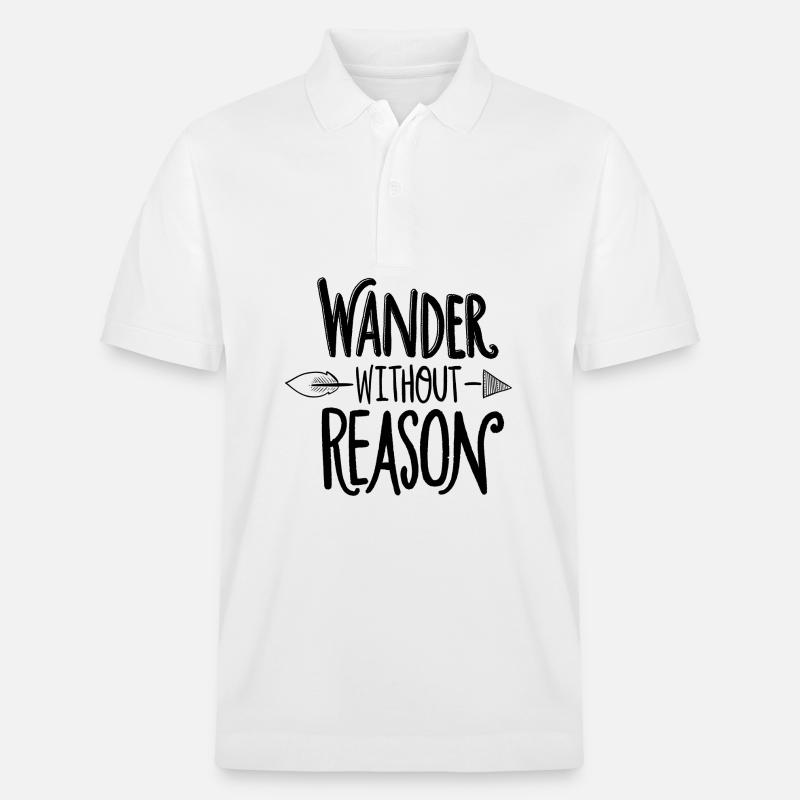 wander without reason - Stanley/Stella Unisex Bio-Poloshirt PREPSTER - Weiß