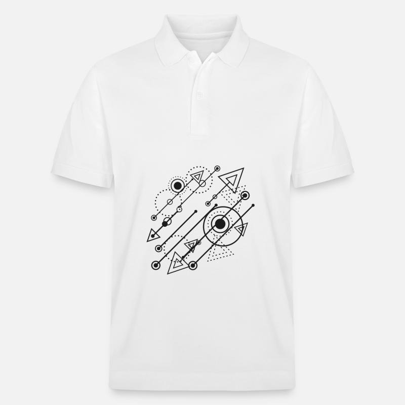 Flux d’énergie géométriques - Polo PREPSTER bio Stanley/Stella Unisexe - blanc