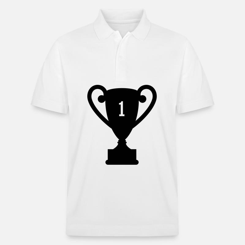 trophy Trophäe preis - Stanley/Stella Unisex Bio-Poloshirt PREPSTER - Weiß