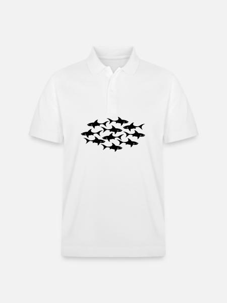 requin - Polo PREPSTER bio Stanley/Stella Unisexe - blanc
