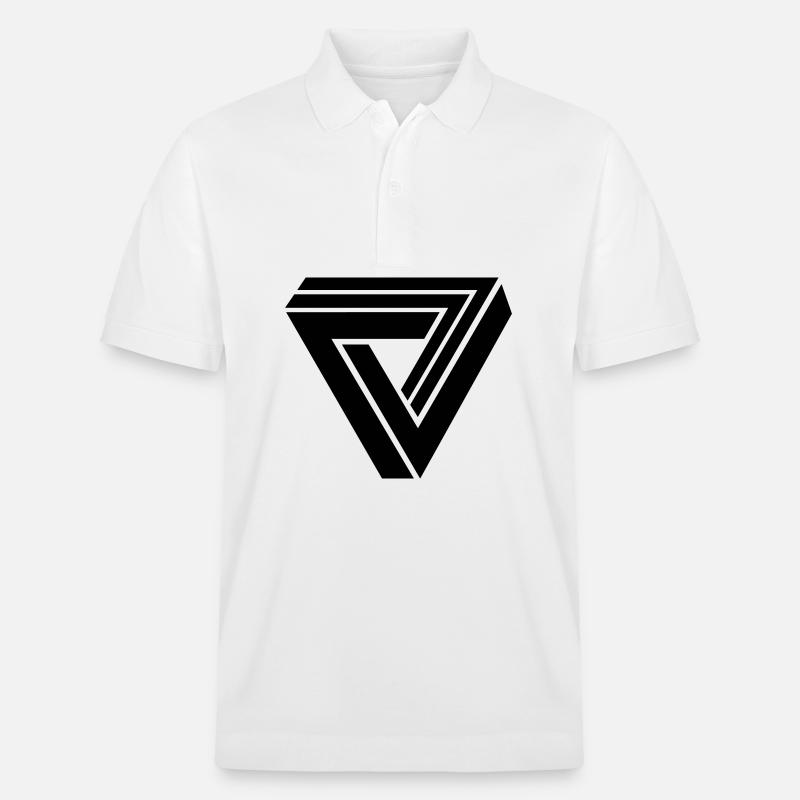 triangle 3d - Polo PREPSTER bio Stanley/Stella Unisexe - blanc