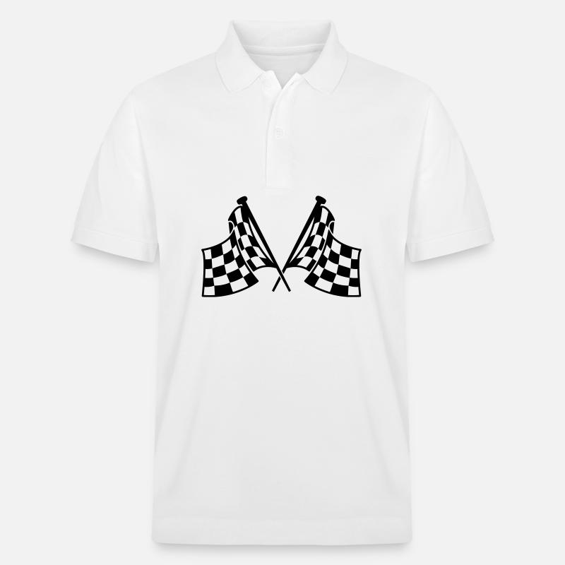 drapeaux de course - Polo PREPSTER bio Stanley/Stella Unisexe - blanc