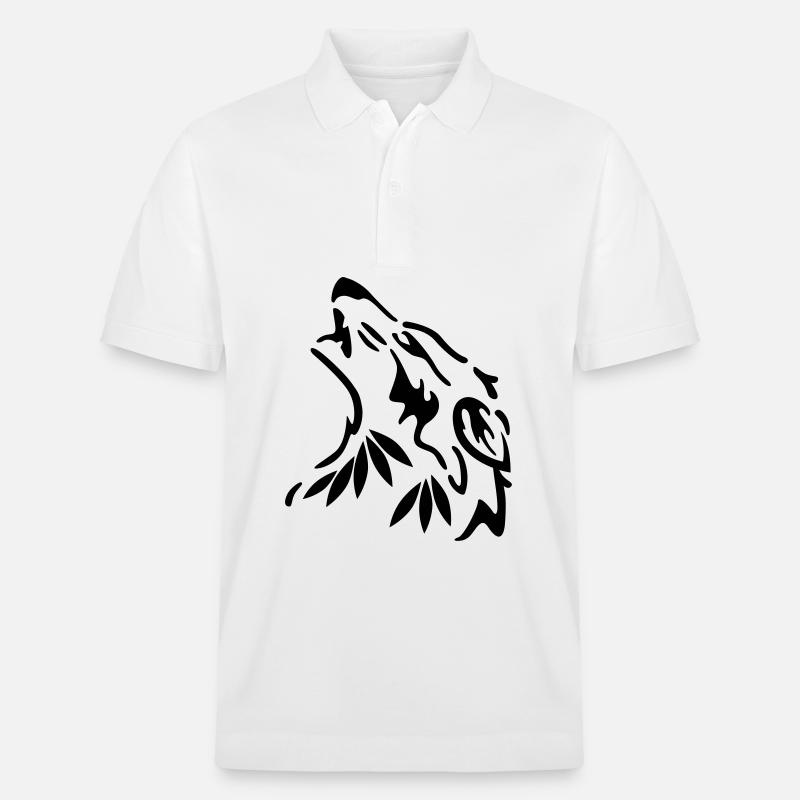 wolf - Stanley/Stella Unisex Bio-Poloshirt PREPSTER - Weiß
