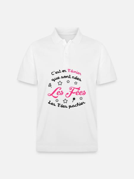 fille / fée / princesse / bébé - Polo PREPSTER bio Stanley/Stella Unisexe - blanc