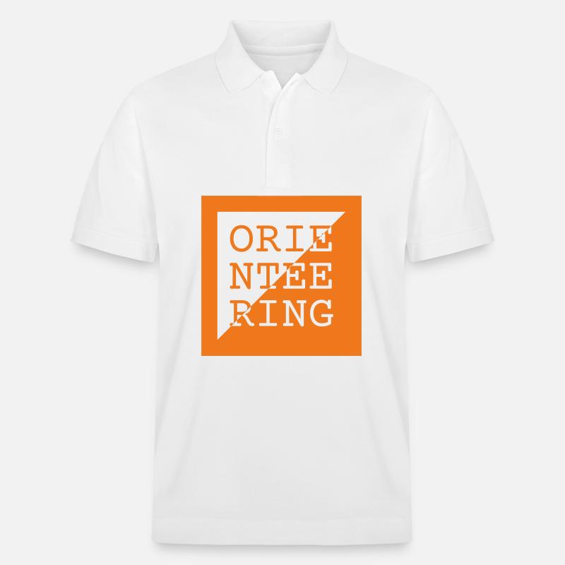 Orientierungslauf-Logo – Run & Navigate - Stanley/Stella Unisex Bio-Poloshirt PREPSTER - Weiß