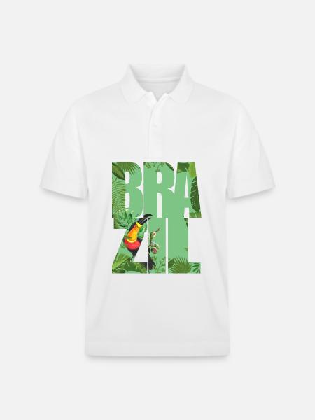 Brésil - Polo PREPSTER bio Stanley/Stella Unisexe - blanc