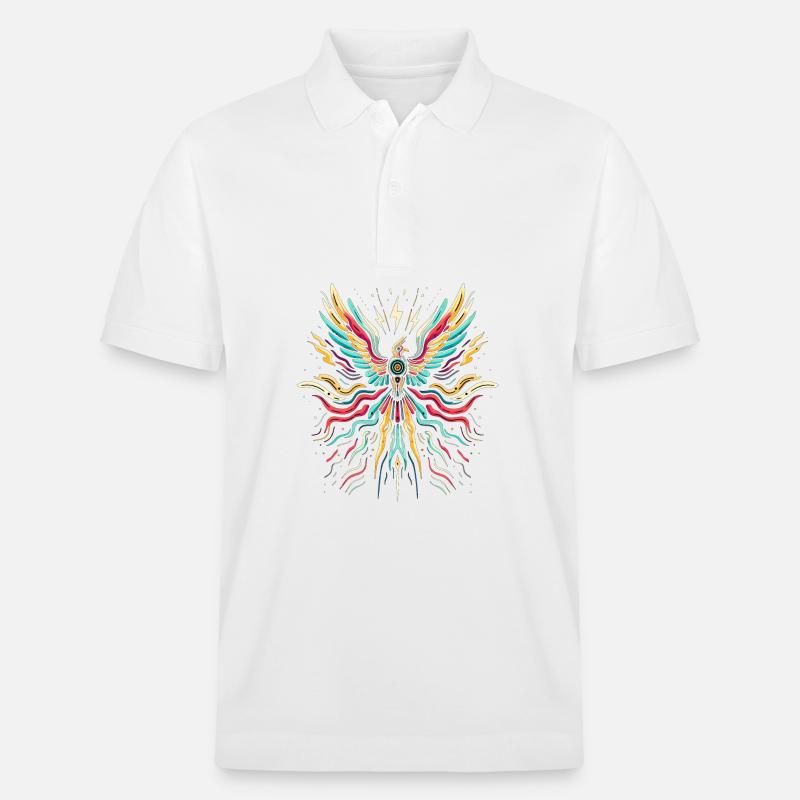 Phönix der Sturmenergie - Stanley/Stella Unisex Bio-Poloshirt PREPSTER - Weiß
