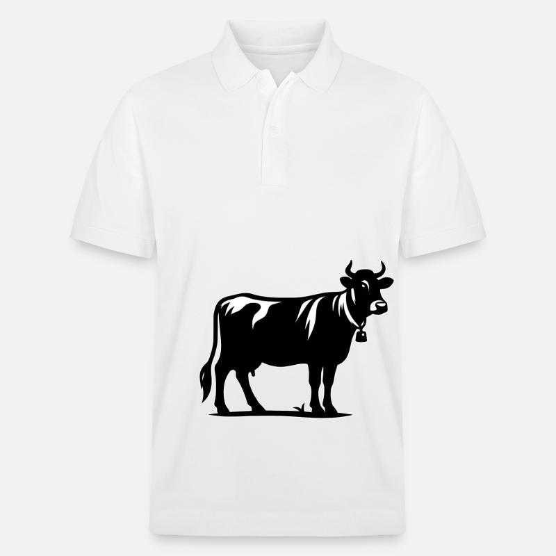 Contour de la vache - Polo PREPSTER bio Stanley/Stella Unisexe - blanc