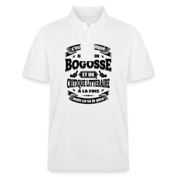 BOGOSSE ET CRITIQUE LITTERAIRE - Polo PREPSTER bio Stanley/Stella Unisexe - blanc - Devant - Roxy (174cm) & Andy (188cm)