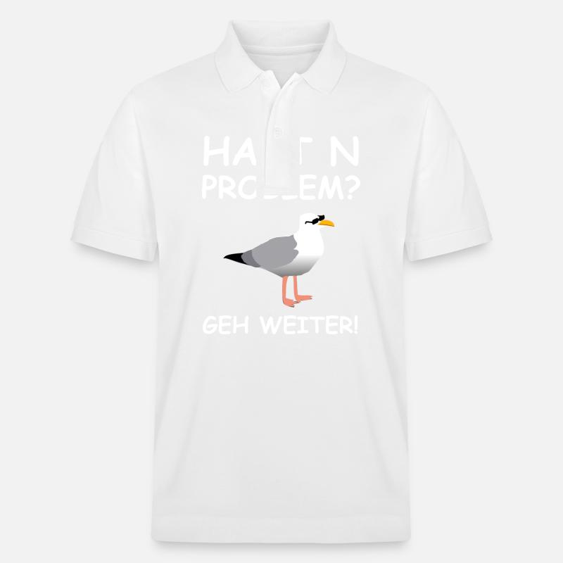 Hamburger Möwe - Stanley/Stella Unisex Bio-Poloshirt PREPSTER - Weiß