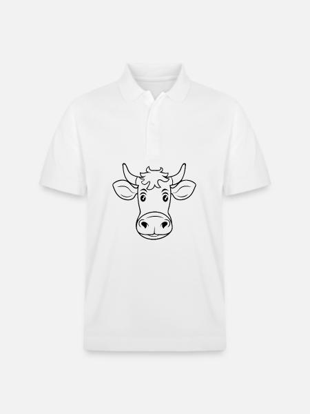 Kuh Kühe - Stanley/Stella Unisex Bio-Poloshirt PREPSTER - Weiß