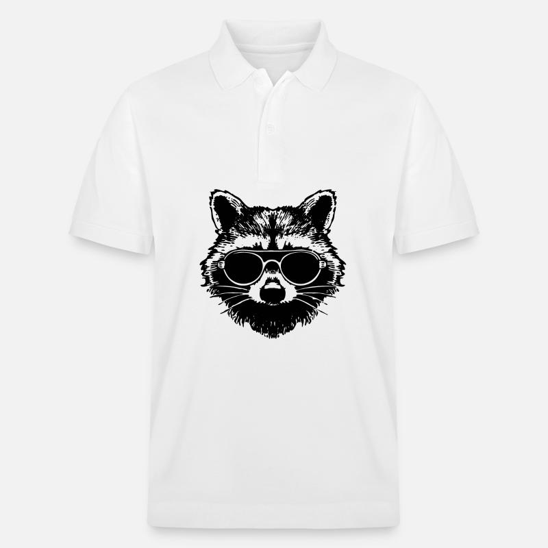 Waschbär - Stanley/Stella Unisex Bio-Poloshirt PREPSTER - Weiß
