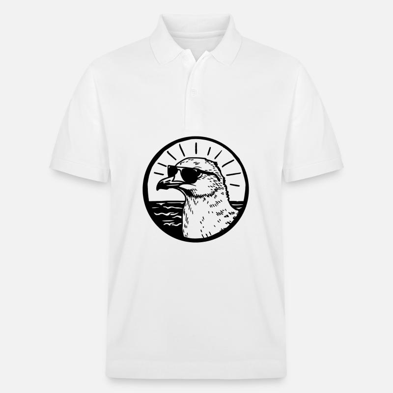 Möwe - Stanley/Stella Unisex Bio-Poloshirt PREPSTER - Weiß