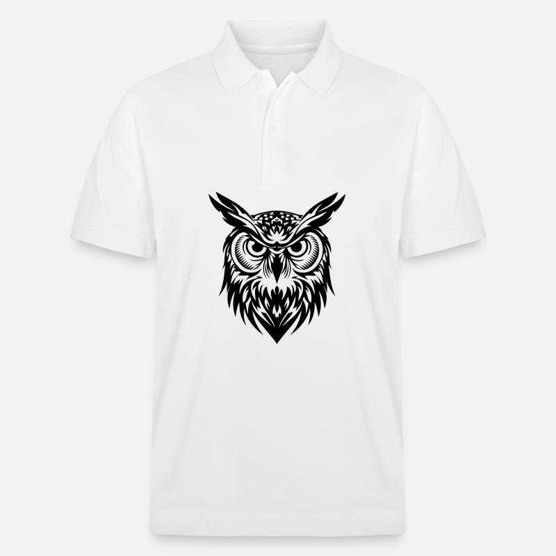 Eule - Stanley/Stella Unisex Bio-Poloshirt PREPSTER - Weiß