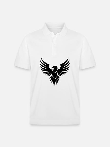 Adler Adlerkopf - Stanley/Stella Unisex Bio-Poloshirt PREPSTER - Weiß